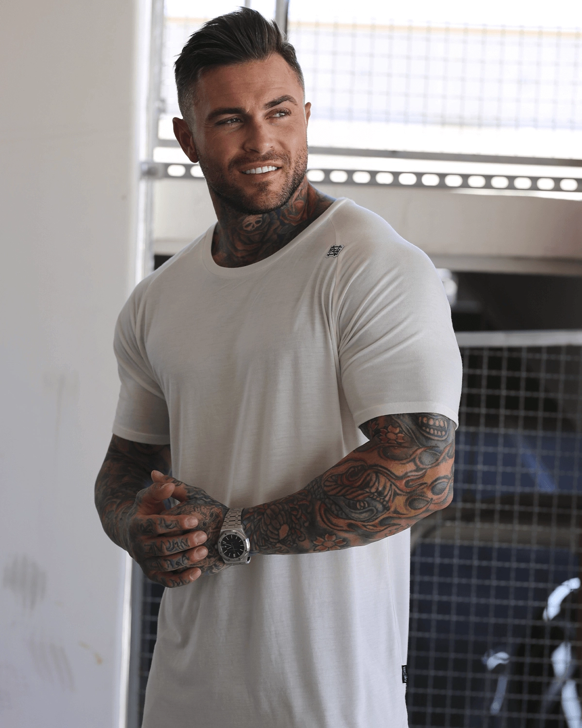 MOTO TEE - WHITE