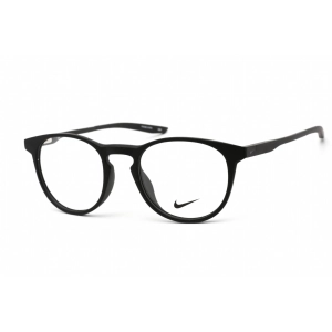 Nike Men's Eyeglasses - Clear Lens Black Plastic Round Shape Frame | Nike 7285 001