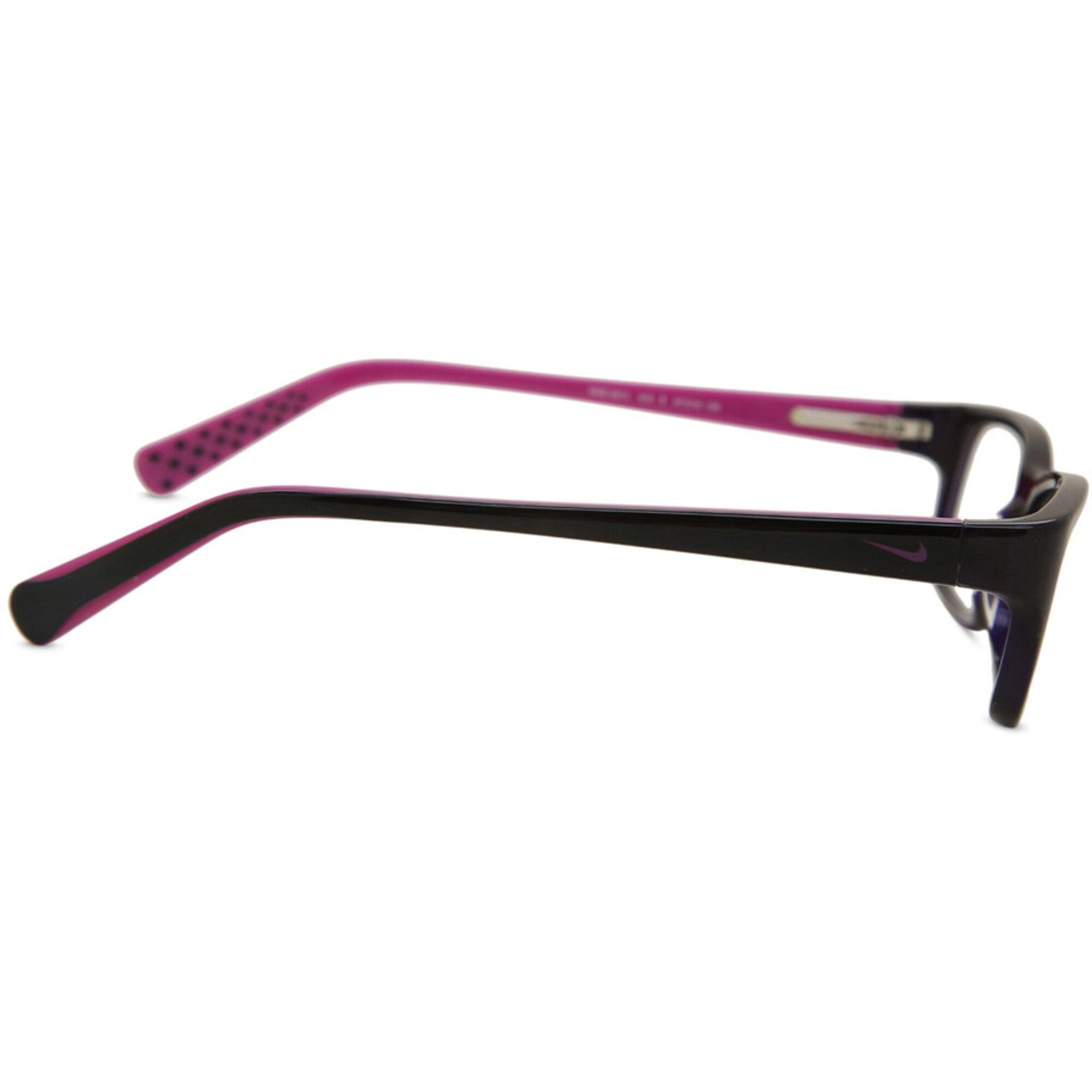 Nike Unisex Eyeglasses - Concord Fuchsia Plastic Rectangular Frame | NIKE 5513 515