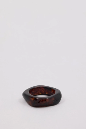NOAH THE LABEL DARK BROWN RESIN BANGLE