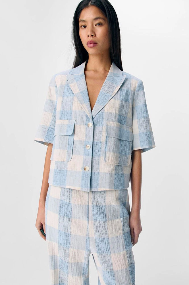 Object Maise Kentucky Blue Check Blazer