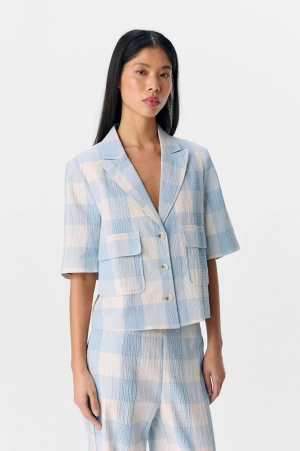 Object Maise Kentucky Blue Check Blazer