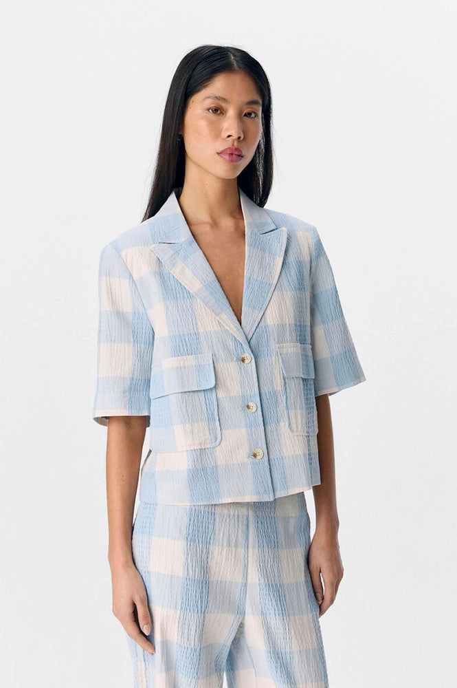 Object Maise Kentucky Blue Check Blazer