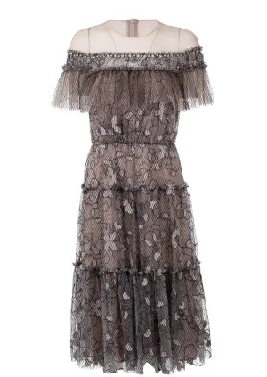 One shoulder elegant dress