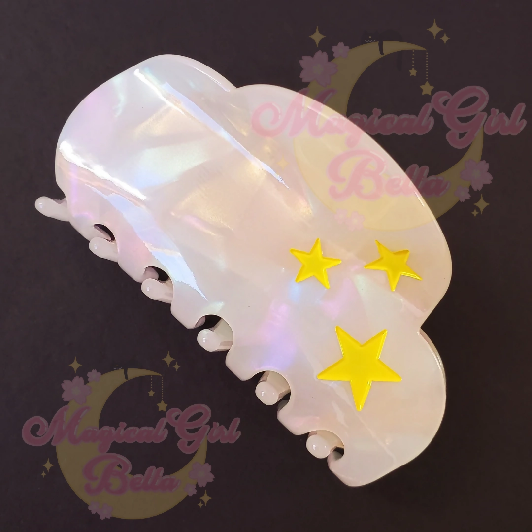 Pearlescent Cloud Hair Claw
