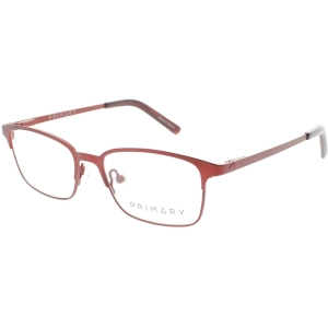 Primary Kid's Eyeglasses - Demo Lens Metal Rectangular Full Rim Frame | Pk124 Burgundy
