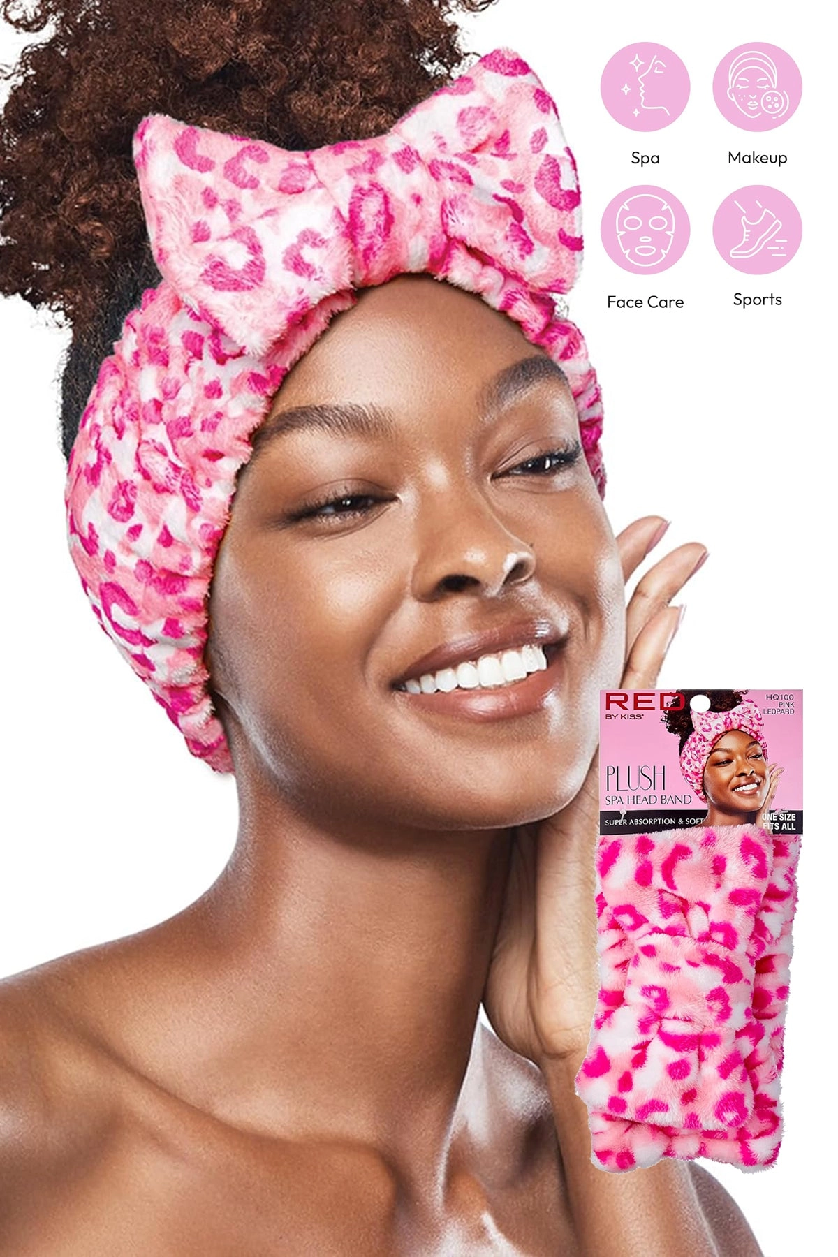 RED BY KISS PLUSH SPA HEADBAND