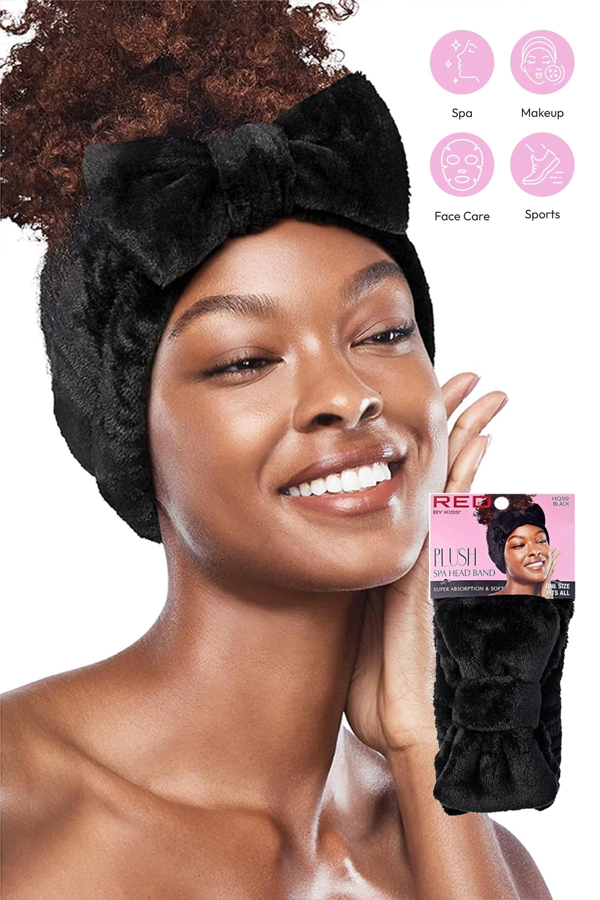 RED BY KISS PLUSH SPA HEADBAND