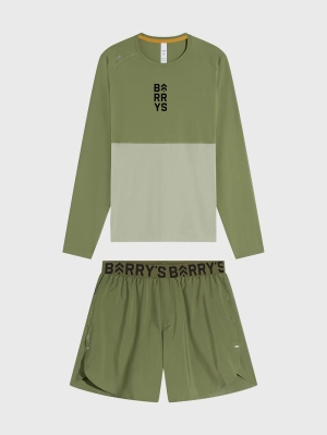 RHONE OLIVINE LONG SLEEVE AND 5" SHORT SET