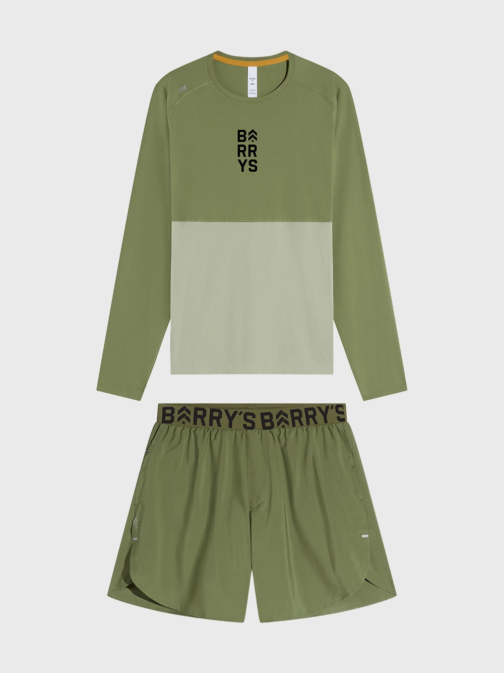 RHONE OLIVINE LONG SLEEVE AND 5" SHORT SET