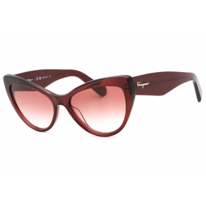 Salvatore Ferragamo Women's Sunglasses - Wine Full Rim Cat Eye Frame | SF930S 606