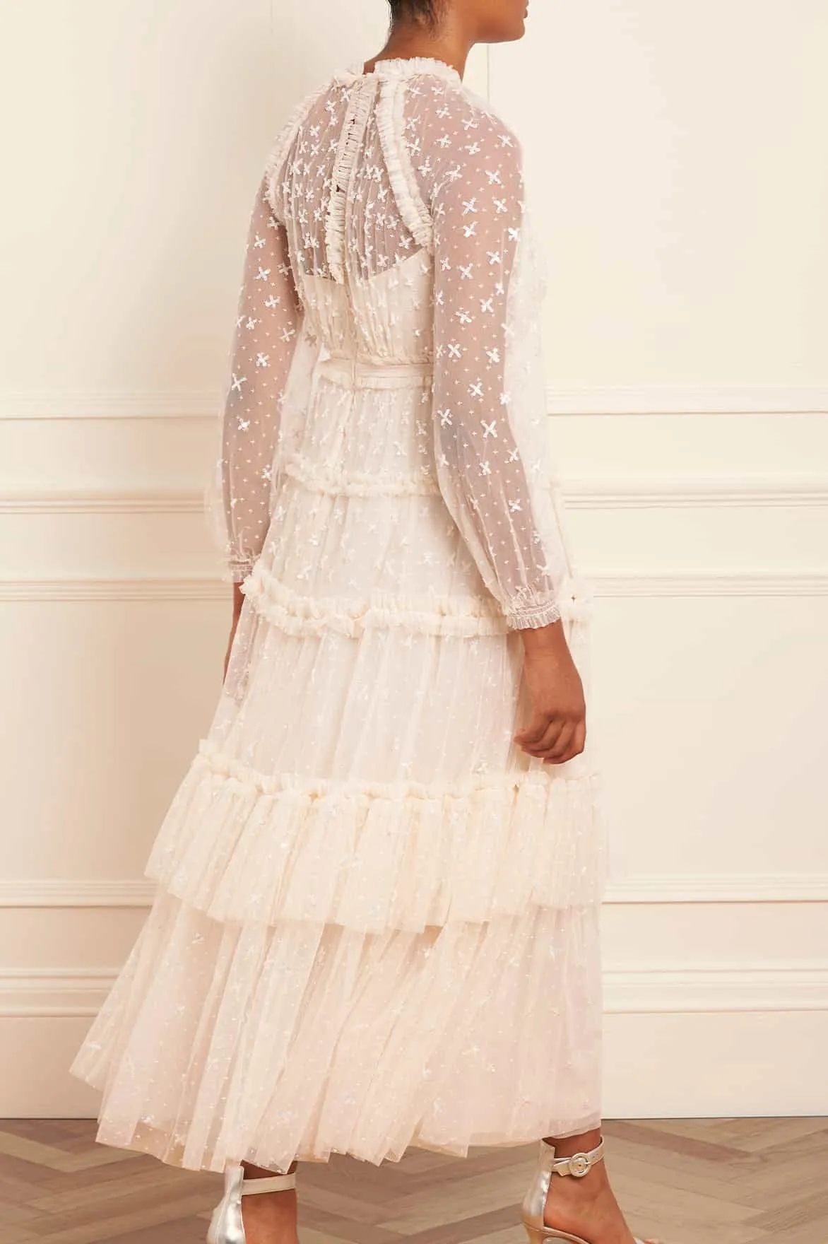 Sequin Kisses Ankle Gown