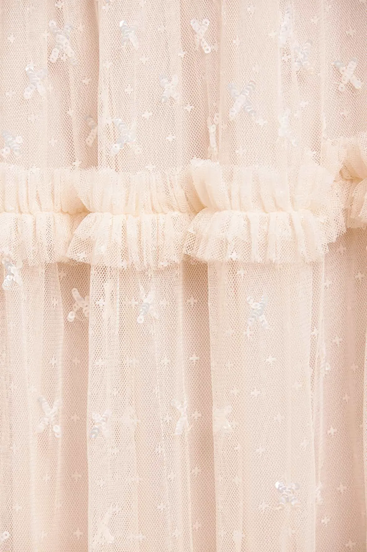 Sequin Kisses Ankle Gown