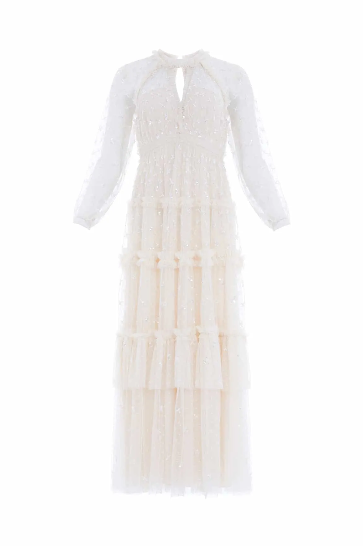 Sequin Kisses Ankle Gown
