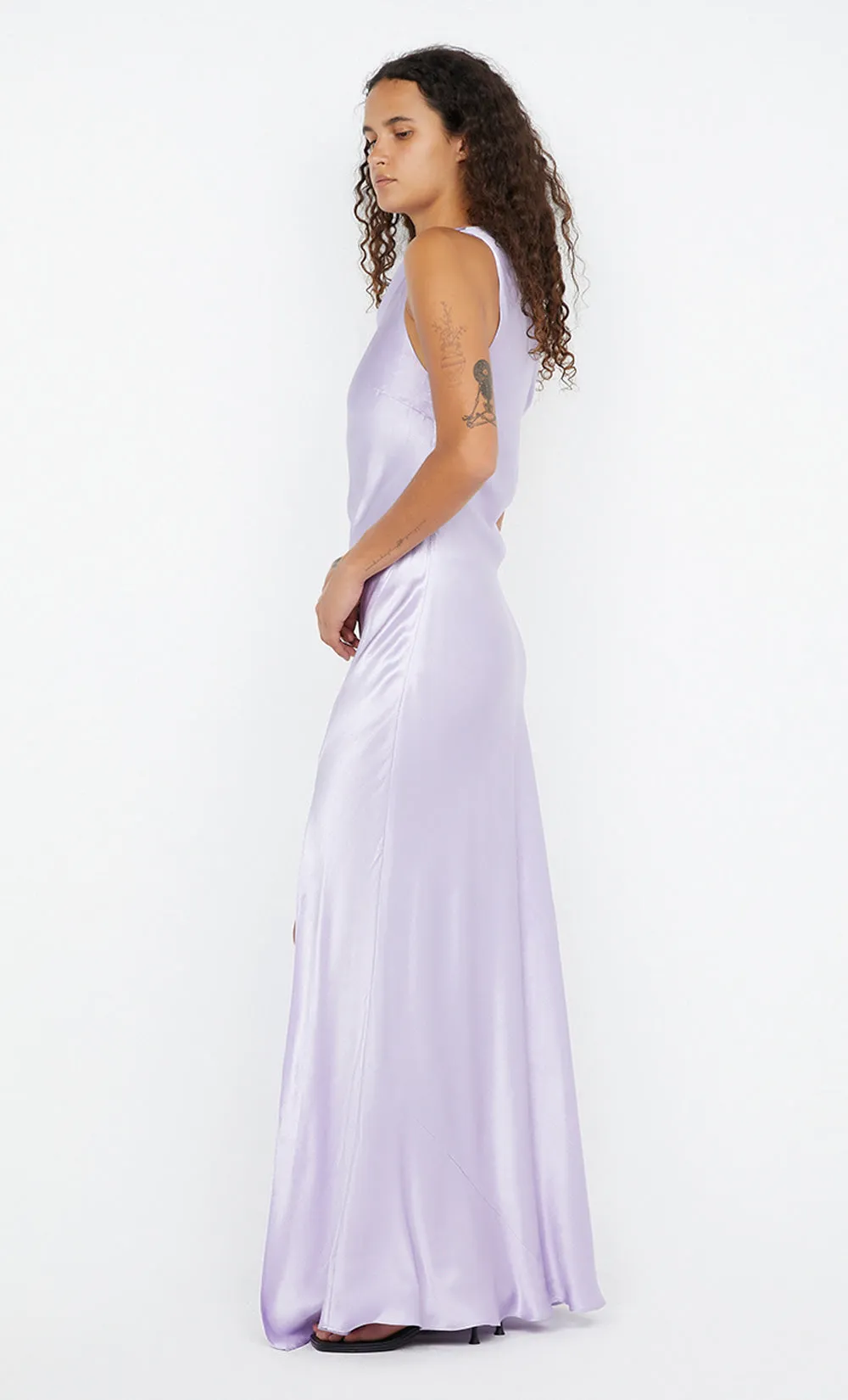 SOL ASYM DRESS - LILAC