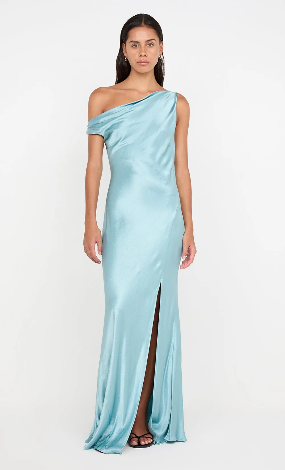 SOL ASYM DRESS - SEA SPRAY