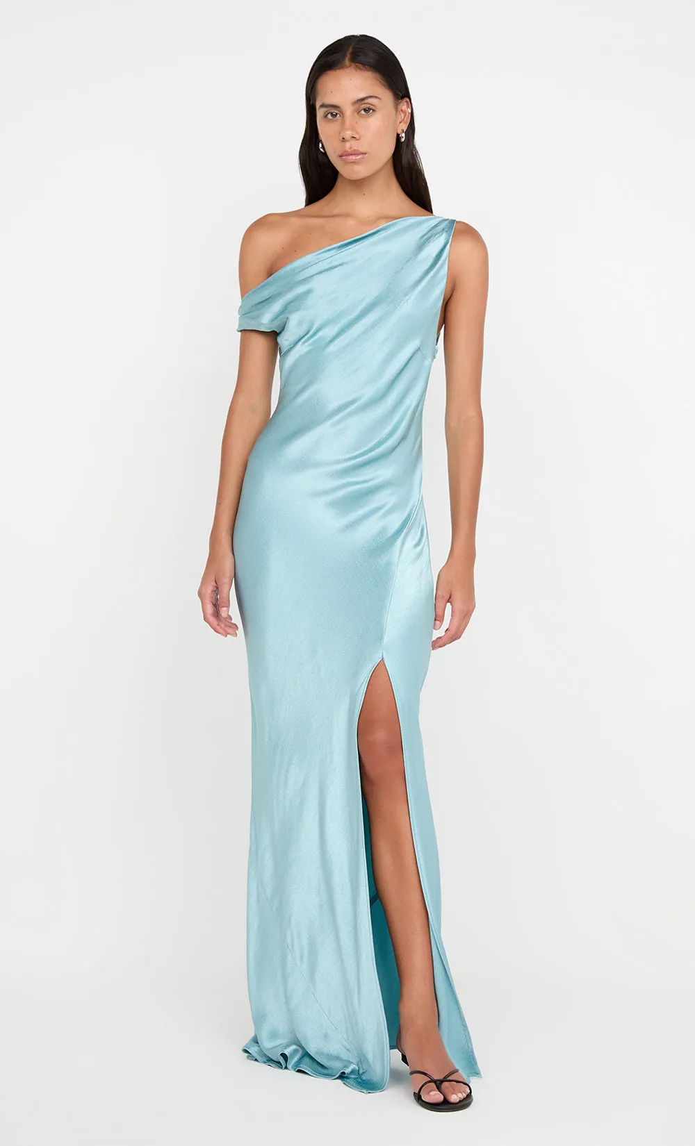 SOL ASYM DRESS - SEA SPRAY
