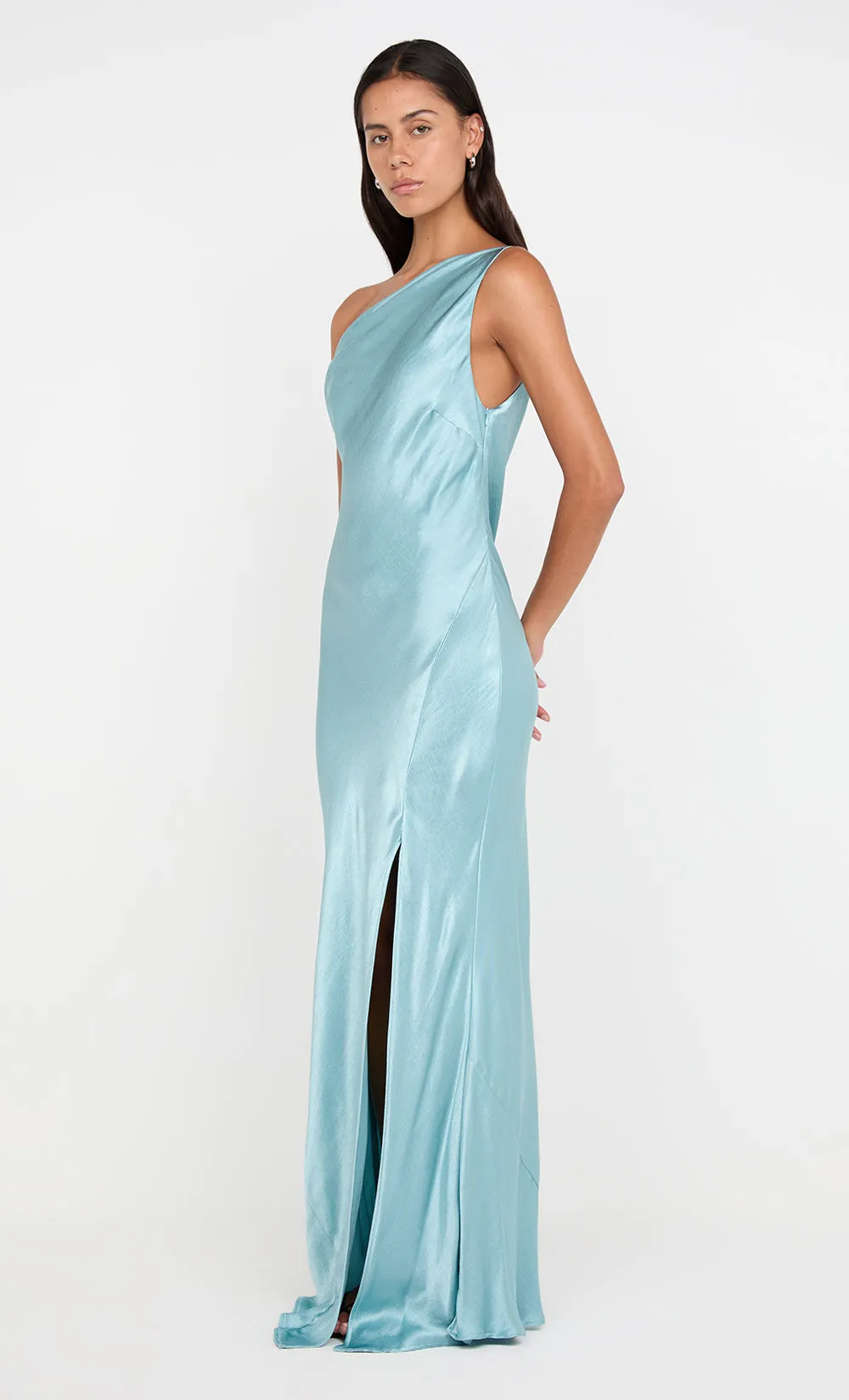 SOL ASYM DRESS - SEA SPRAY