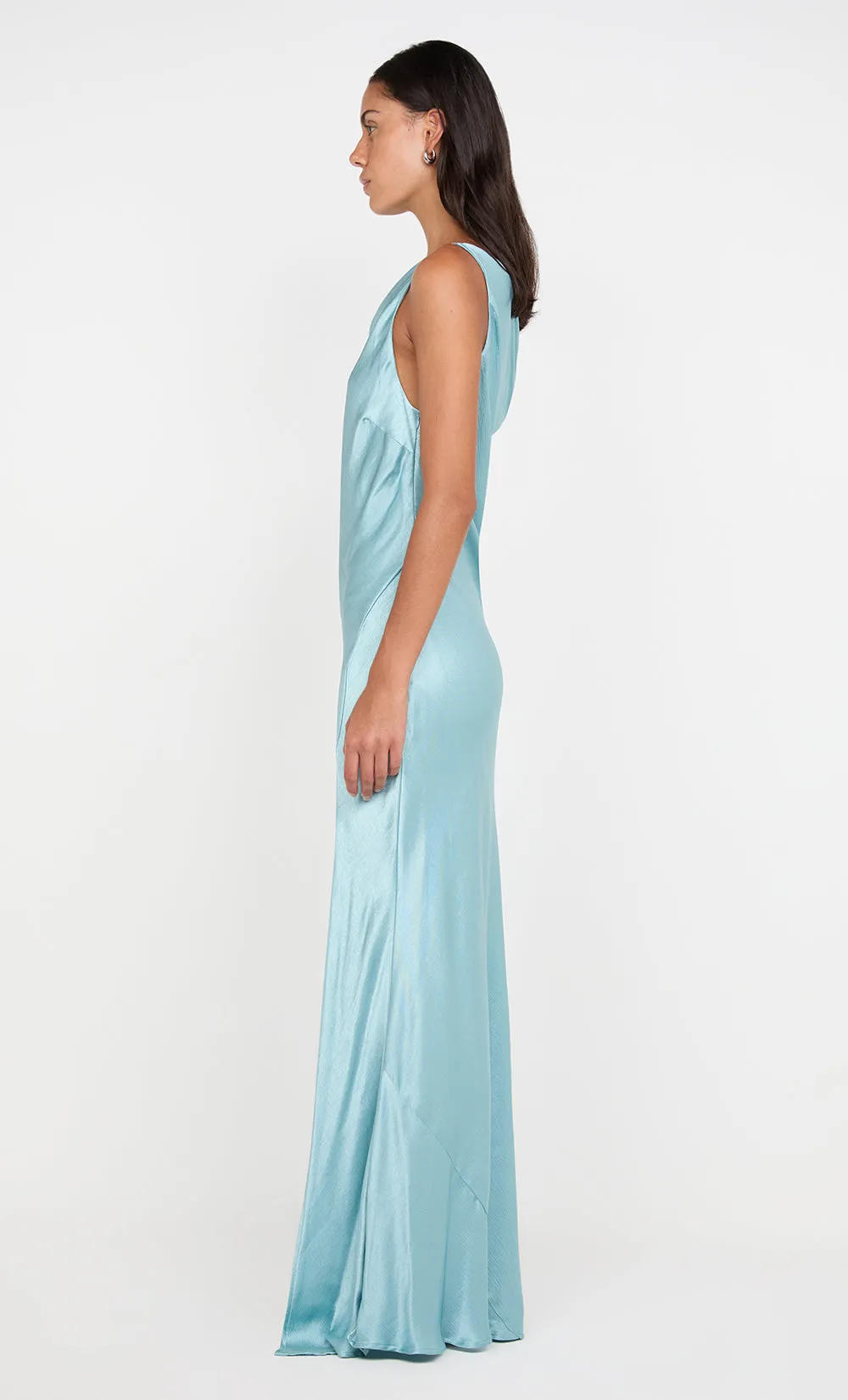 SOL ASYM DRESS - SEA SPRAY