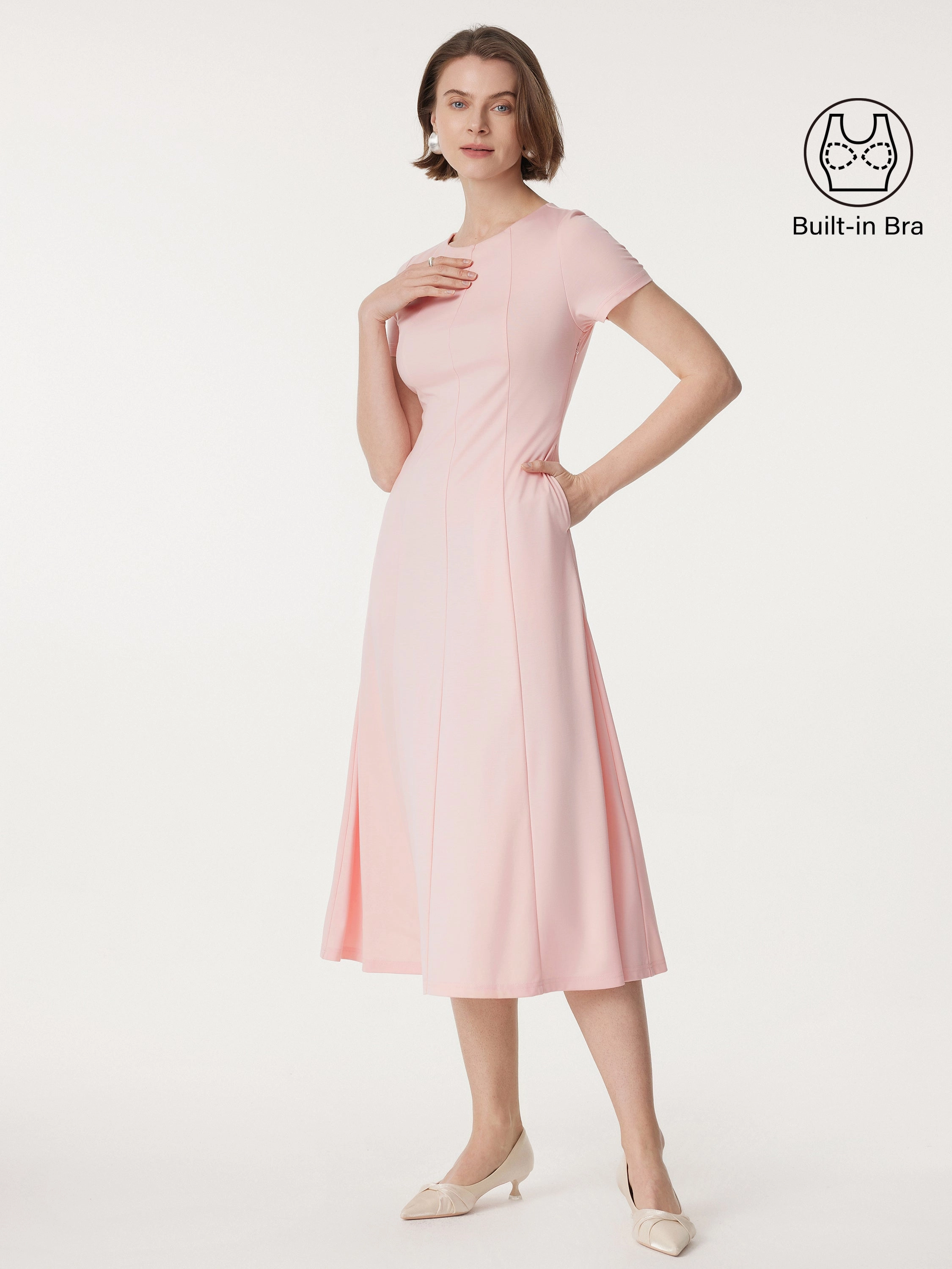 Statement New Airy Brami Dress with Pockets