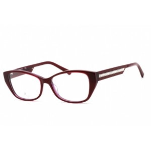 Swarovski Unisex Eyeglasses - Butterfly Shape Shiny Violet Plastic Frame | SK5391 081