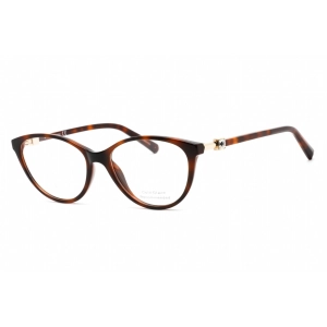 Swarovski Women's Eyeglasses - Full Rim Cat Eye Dark Havana Plastic Frame | SK5415 052