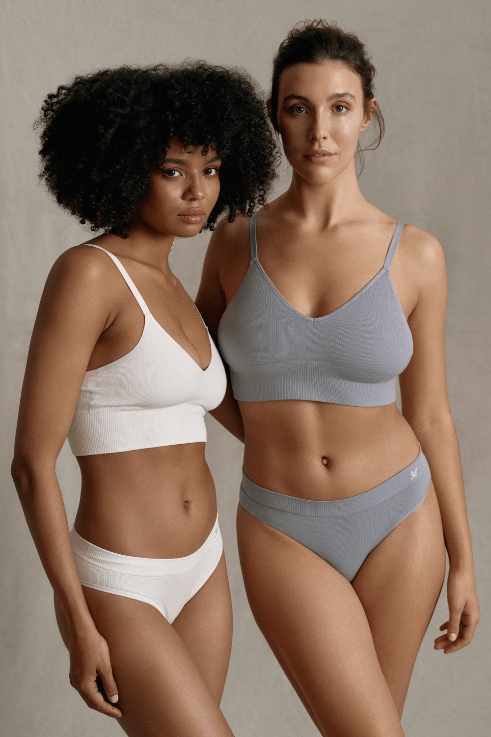 Tencel™ Seamless Bralette in Storm Grey, Size M (UK 10-12)