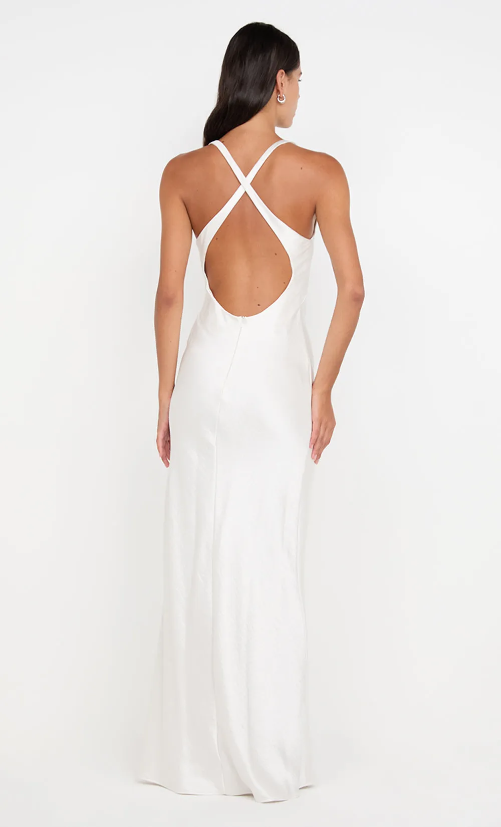 THE DREAMER V NECK DRESS - IVORY