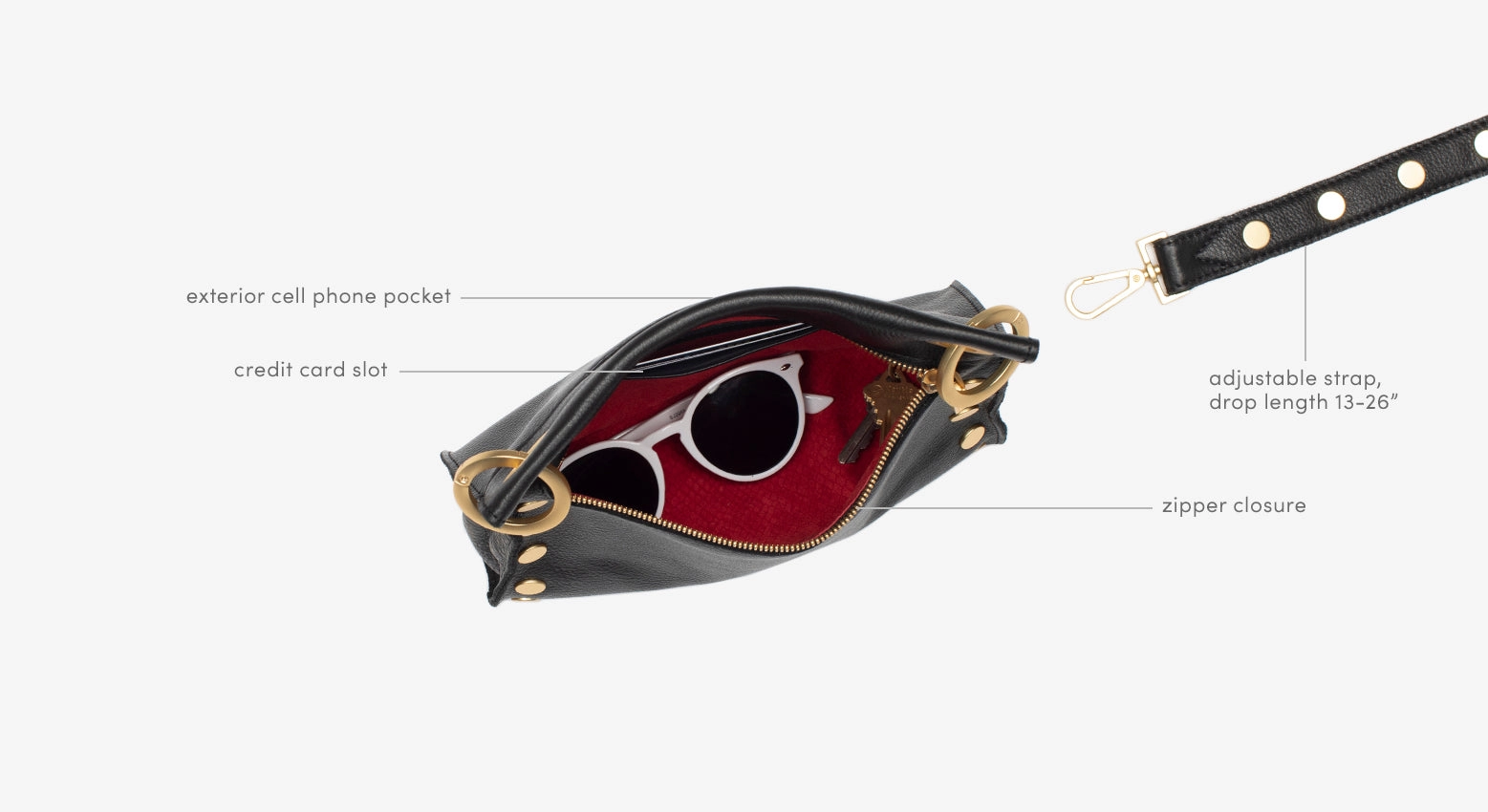 Tony | Black/Brushed Gold | Med