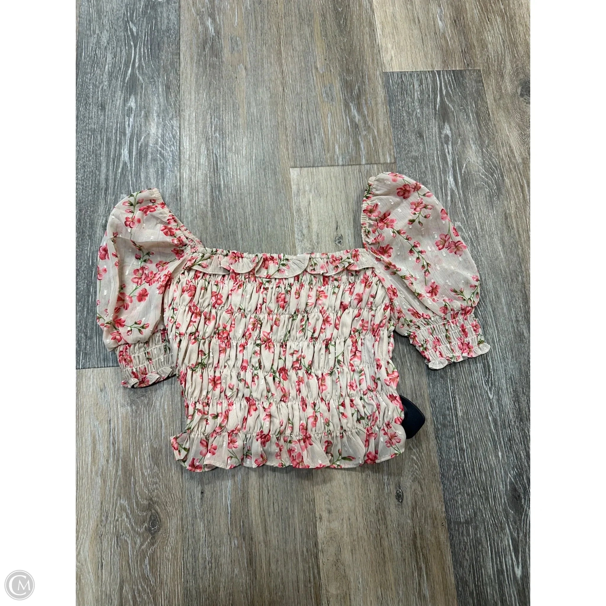 Top Short Sleeve By Happy Girls In Floral Print, Size: 2