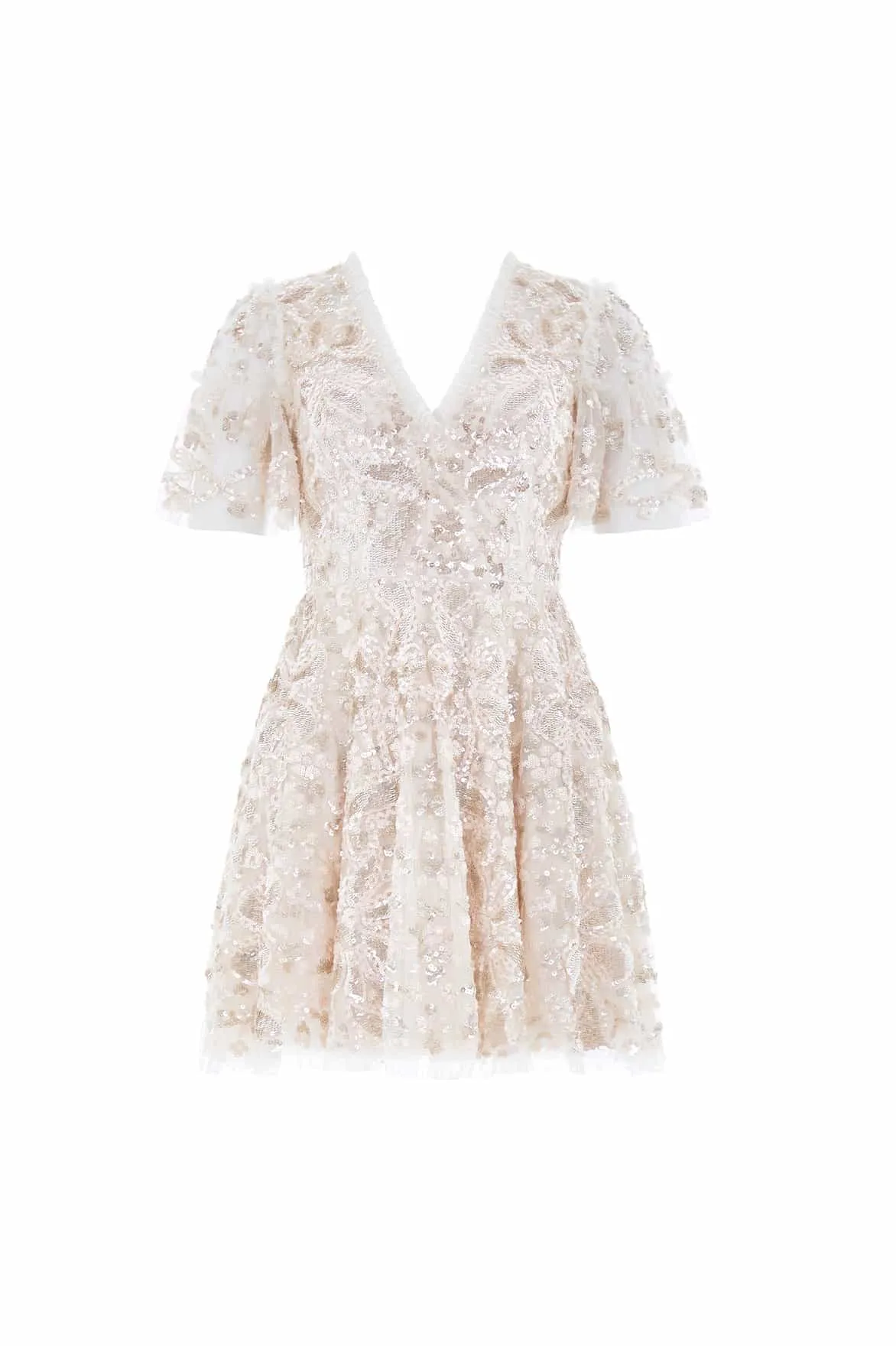 Trailing Bow Micro Mini Dress