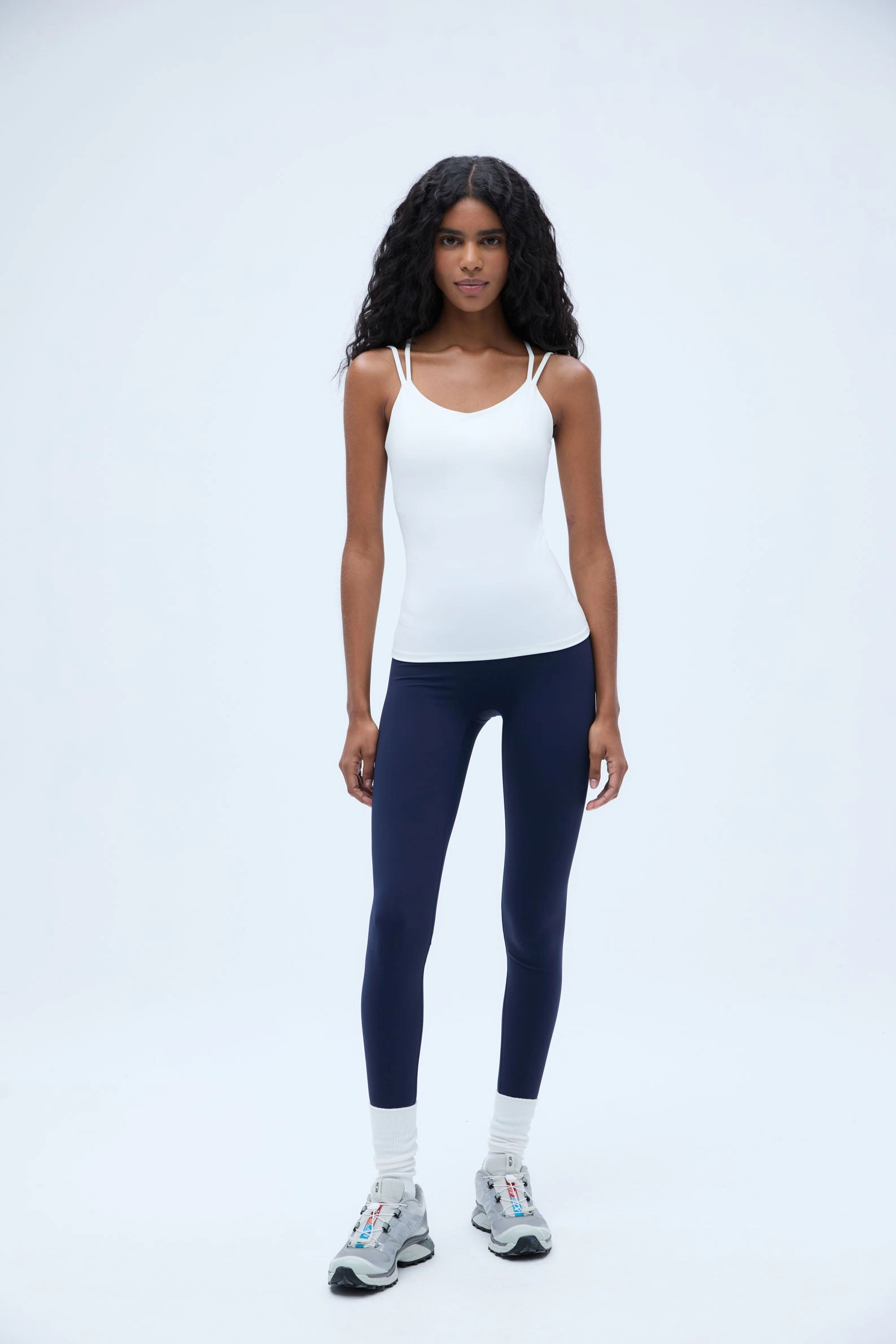 Ultimate Double Strap Tank Top - White