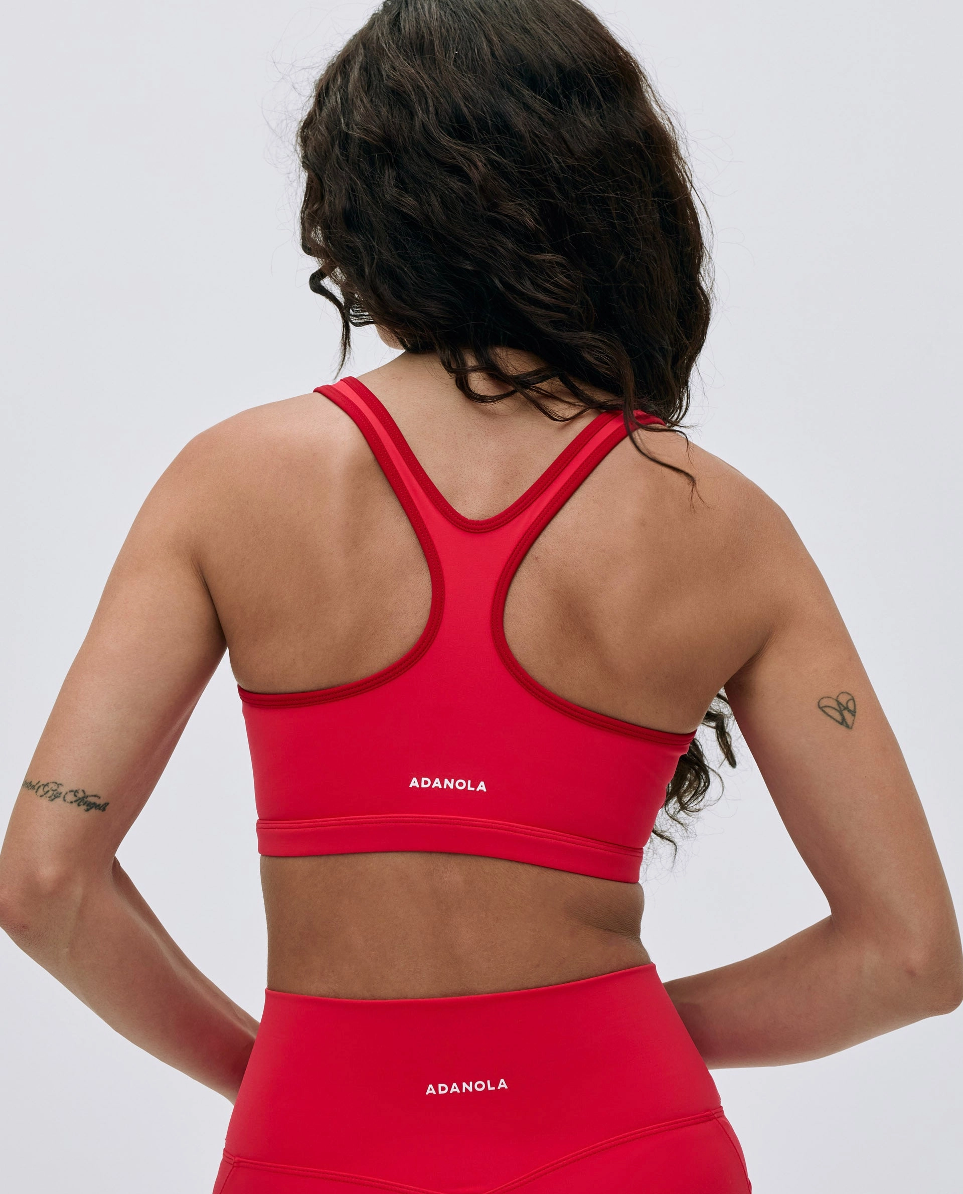Ultimate Racer Back Piping Bra - Apple Red