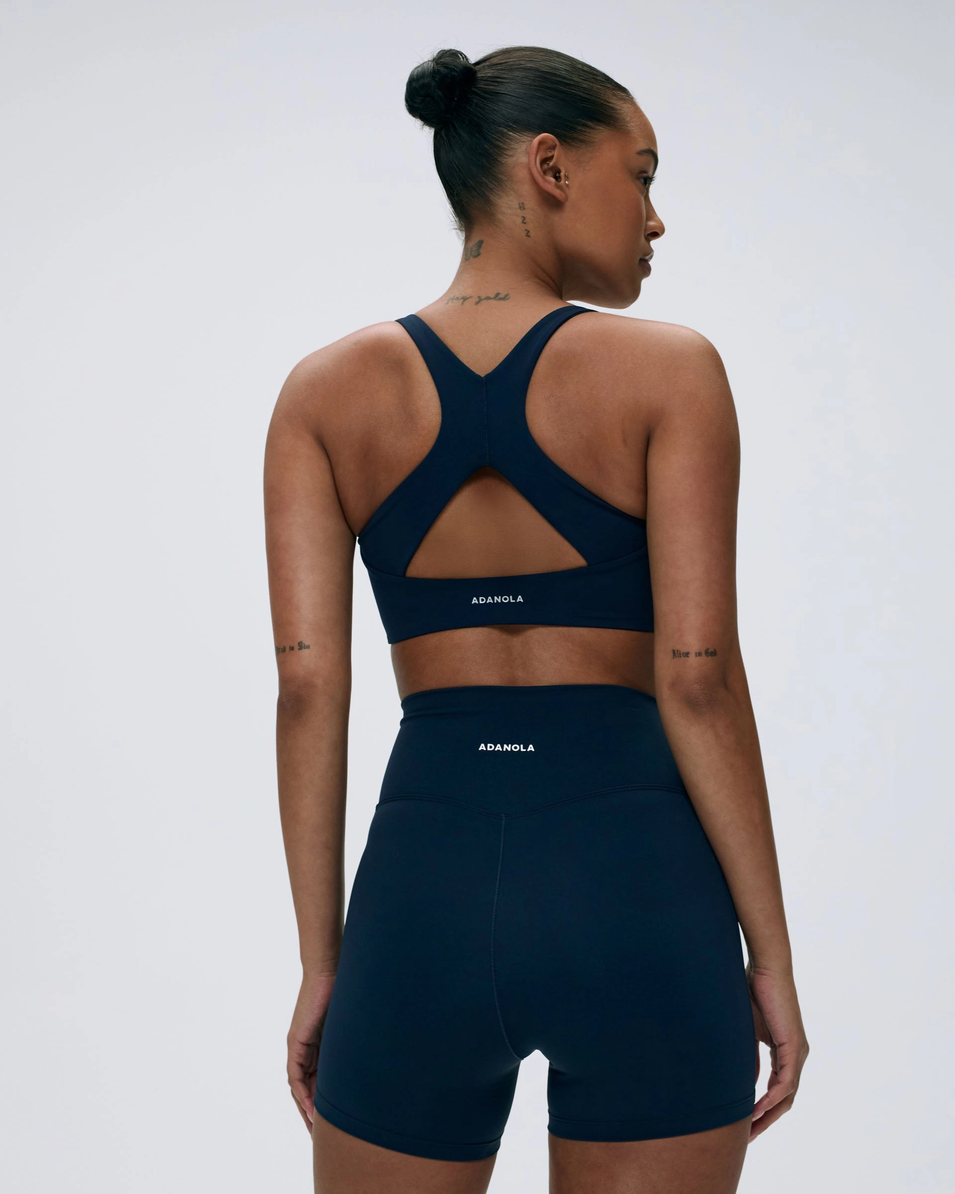Ultimate Racer Cut Out Bra - Navy Blue