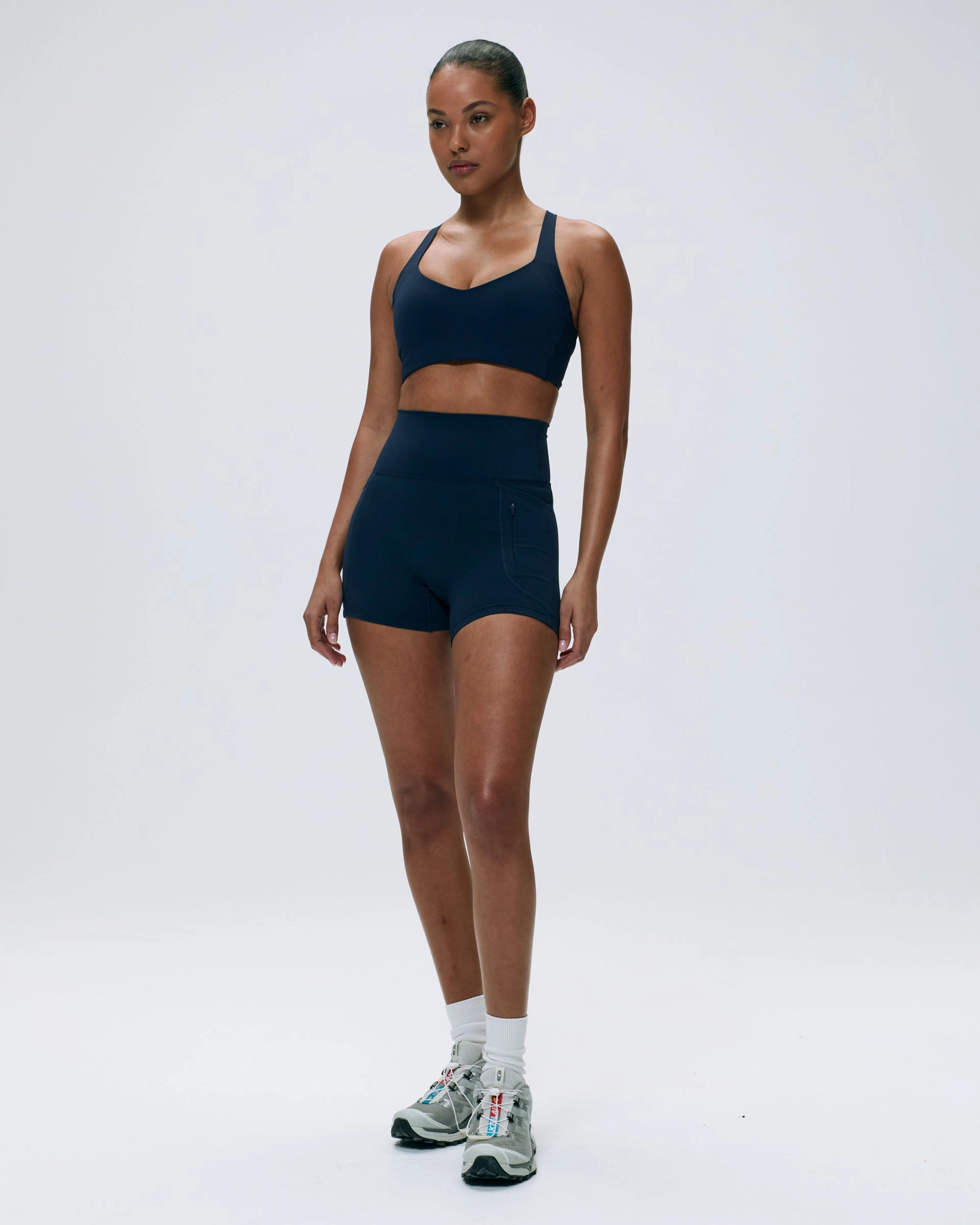 Ultimate Racer Cut Out Bra - Navy Blue