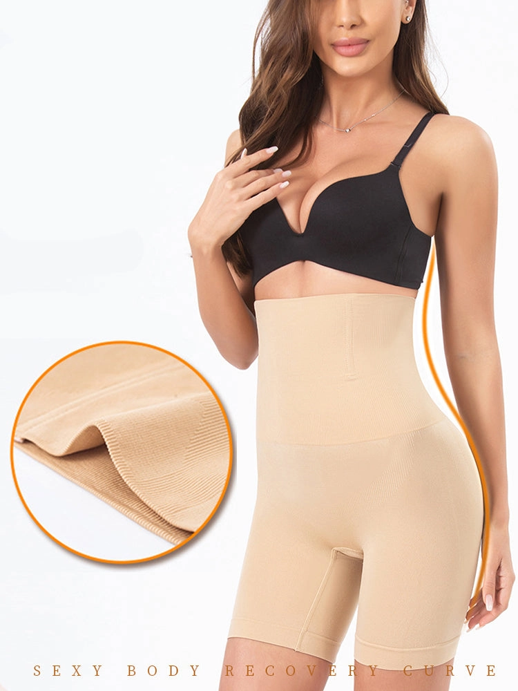 Women's High Waisted Body Postpartum Waist Trainer Thigh Slimming Shaperwaer
