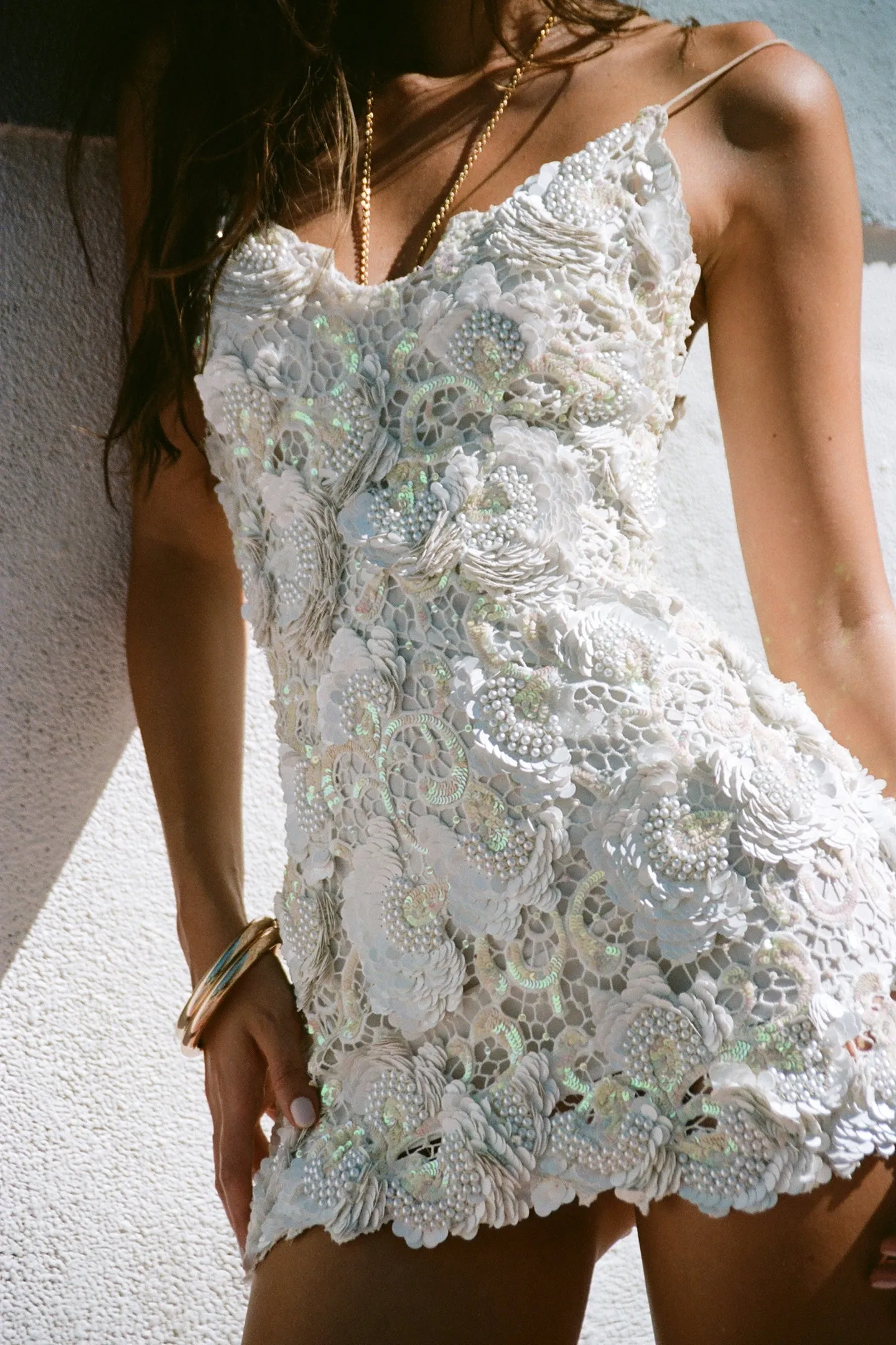 Zelia Embellished Mini Dress